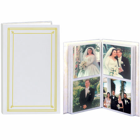 Pioneer 5&quot; x 5&quot; Wedding Proof Photo Album with White Covers, #PF-55, 48 Photo Pocket, Refillable image