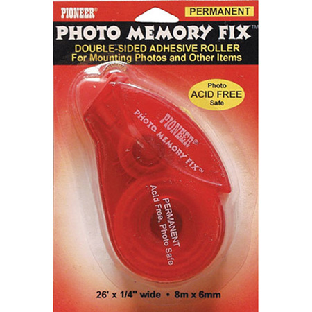 Pioneer Photo Memory Fix, Tape Dispenser with Permanent Archival Double Sided Tape for Mounting Pictures &amp; Memories in a Scrapbook image