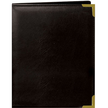 Pioneer Wallet Oxford Bound Photo Album, Solid Color Sewn Leatherette Covers wivh Brass Accent Corners, Holds 24 2.5x3.5" Wallet Photos, 1 Per Page, Color: