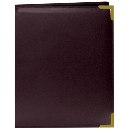 Pioneer Wallet Oxford Bound Photo Album, Solid Color Sewn Leatherette Covers wivh Brass Accent Corners, Holds 24 2.5x3.5" Wallet Photos, 1 Per Page, Color: