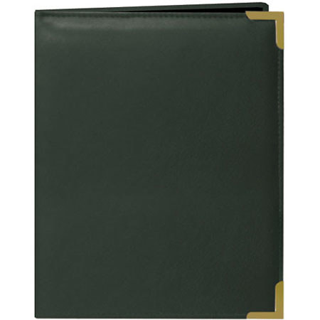 Pioneer Wallet Oxford Bound Photo Album, Solid Color Sewn Leatherette Covers wivh Brass Accent Corners, Holds 24 2.5x3.5" Wallet Photos, 1 Per Page, Color: