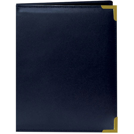 Pioneer Wallet Oxford Bound Photo Album, Solid Color Sewn Leatherette Covers wivh Brass Accent Corners, Holds 24 2.5x3.5" Wallet Photos, 1 Per Page, Color: