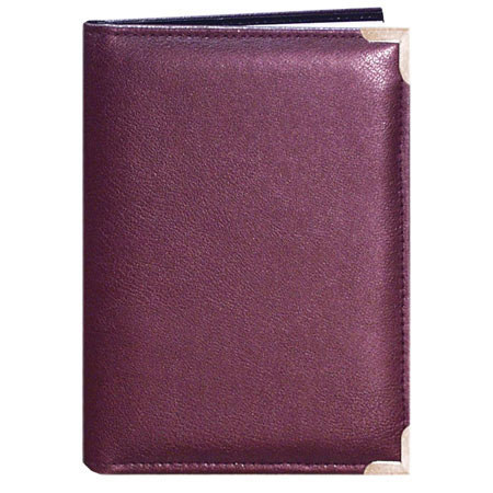 Pioneer Mini Oxford Bound Photo Album, Random Solid Color Sewn Leatherette Covers with Brass Accent Corners, Holds 24 5" x 7" Photos, 1 Per Page image