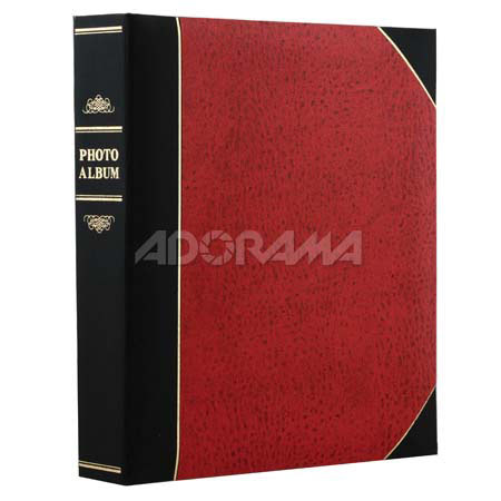 Pioneer Ledger Le'Memo Bi-Directional Bound Photo Album, Random Solid Color Covers with Gold Accents, Holds 200 5" x 7" Photos, 2 Per Page. image