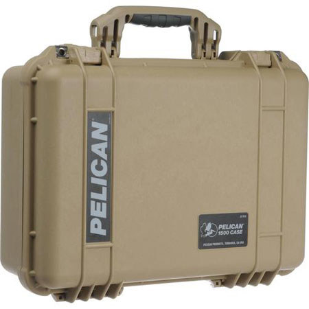 Pelican 1500 EMS Organizer Watertight Hard Case with Dividers &amp; Lid Organizer - Desert Tan image