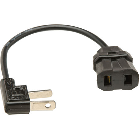Paramount 6" Straight Sync Extension Cord, Household (AC) male to Household Female
