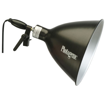 Photogenic Digilight Photoflood Edison Socket Mounted to a 10" Satin Anodized Reflector. (FL-10) image