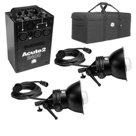 Profoto Acute2 2400ws ProValue Pack with Power Pack, 2 Flash Heads & Custom Tenba Air Case,