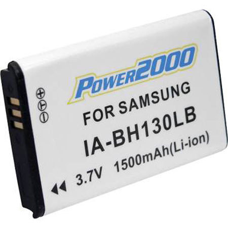 Power2000 IA-BH130LB Replacement 3.7v, 1500mAh Lithium Ion Battery for the Samsung IA-BH130LB Digital Camera Battery.