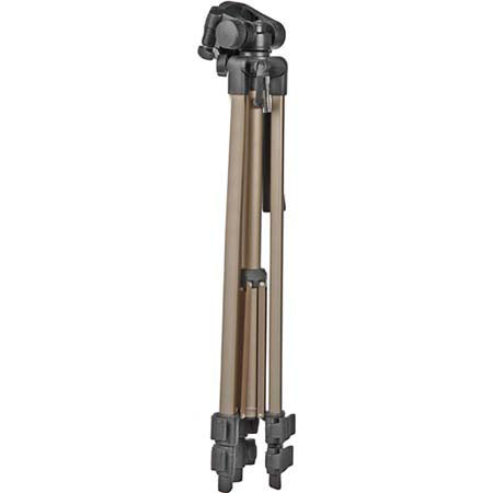 Adorama TT350 Aluminum Photo &amp; Video Tripod with Pan Tilt Head, Supports 7 lbs., Maximum Height 46" image