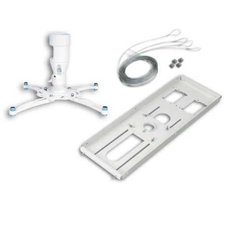 Premier Mounts MAG-FCTAW-QL Projector Mount and T-bar Adapter with Quick Lock Cable, White