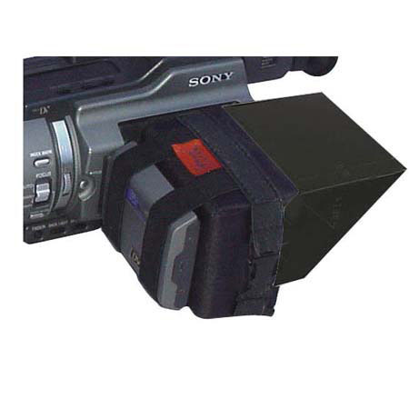 Petrol 2.5" Diameter Mini Hood for LCD Monitors on Small DV Camcorders image