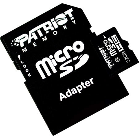 Patriot Memory LX Class 10 Signature 16GB MicroSDHC Flash Memory Card with Adapter