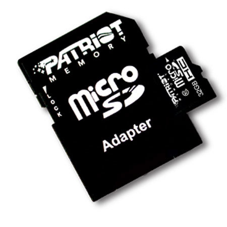 Patriot Memory LX Class 10 Signature 32GB MicroSDHC Flash Memory Card with Adapter
