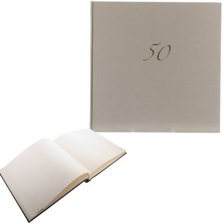 Semikolon (Pierre Belvedere) Special Occasions &quot;50th Anniversary&quot; X-Large Photo Album 12&quot; x 12&quot;, 65 Ivory Pages image