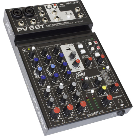 UPC 014367646351 product image for Peavey PV 6 BT 120US Mixer with Bluetooth | upcitemdb.com
