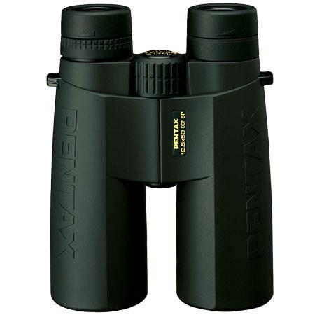 Pentax 12.5 x 50 DCF SP, Water Proof Roof Prism Binocular with 4.8 Degree Angle of View, Dark Green &amp; Black, Limited Lifetime USA Warranty. image