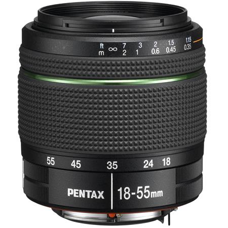 Pentax SMCP-DA 18-55mm f/3.5-5.6 AL WR (Weather Resistant) Autofocus Zoom Lens for Digital SLRs.