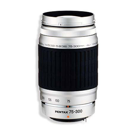 Pentax SMCP-FA-J 75-300mm f/4.5-5.8 AL, Telephoto Auto Focus Zoom Lens - Silver image