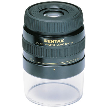 Pentax 5x - 11x Zoom Aspheric Super Multi Coated Magnifier Loupe with Transparency Stand image