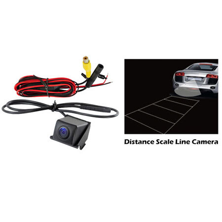 Pyle PLCMBUICK Buick Vehicle Specific Rear View Backup Camera with Distance Scale Line