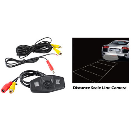Pyle PLCMHONDA Honda Vehicle Specific Infrared Rear View Backup Camera with Distance Scale Line
