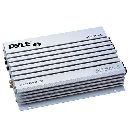 Pyle PLMRA200 2 Channel 400 Watts Bridgeable Waterproof Marine Amplifier