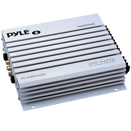 Pyle PLMRA400 4 Channel 400 Watts Waterproof Marine Amplifier