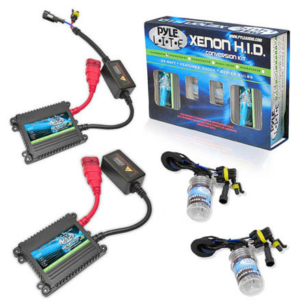 Pyle PSB880K8K 8000K Slim Ballast Single Beam HID Xenon Driving Lights, Pair