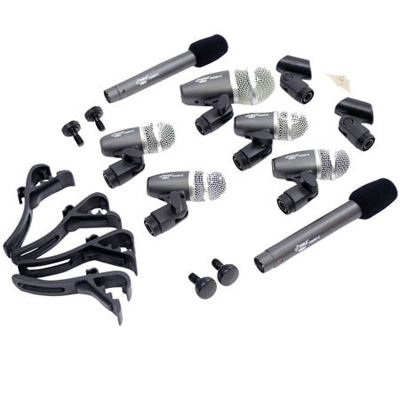 UPC 068888901635 product image for Pyle PDKM7 7 Microphone Wired Drum Kit with Mounting Accessories | upcitemdb.com