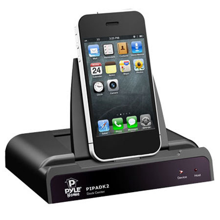 Pyle PIPADK2 Universal iPod/iPad/iPhone Docking Station for Audio & Video Output, Charging, Sync with iTunes & Remote Control