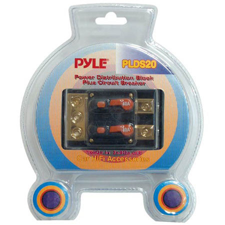 Pyle PLDS20 Dual 40 Amp In-Line Circuit Breaker/Power Distribution Block