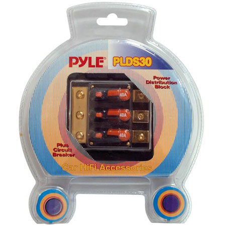 Pyle PLDS30 Triple 40 Amp In-Line Circuit Breaker