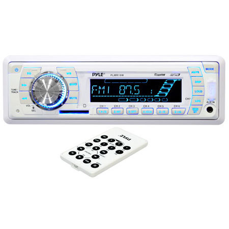 Pyle PLMR19W AM/FM-MPX PLL Tuning Marine Radio with SD/MMC/USB & Weather Band