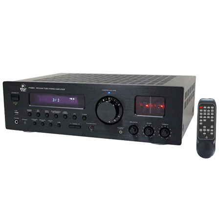 Pyle 1000 Watts AM/FM Multi Source Digital Receiver & Vacuum Tube Amplifier with USB/IPod Inputs