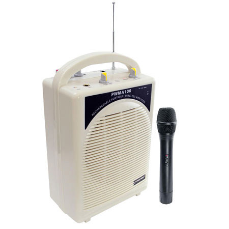 Pyle Rechargeable Portable PA System with Wireless Mic