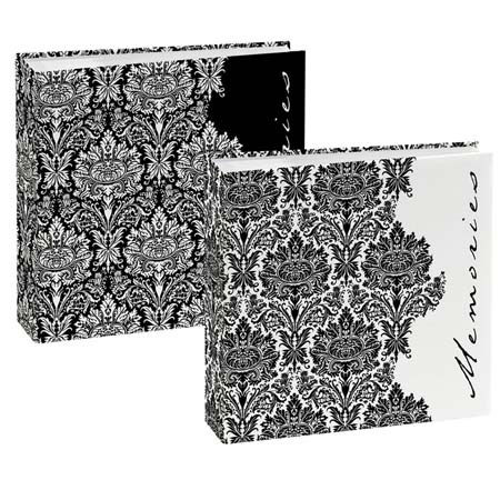 Prinz Moda Library Bound Photo Album, Random Solid Color Covers, Holds 200 4" x 6" Photos, 2 Per Page image
