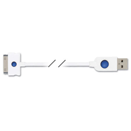 Qmadix USB Charging-Data Sync Cable for Apple iPod, iPhone and iPad, White