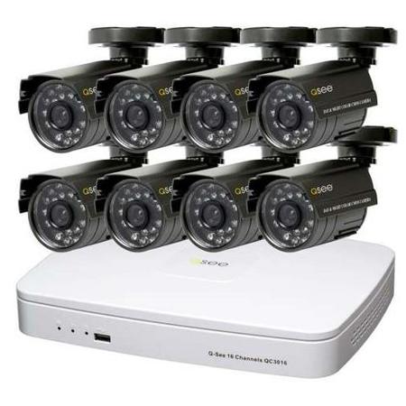UPC 645439239500 product image for Q-See QC3016-8B5-5 LITE SERIES 16CHANNEL 2CIF DVRW/ 8X480TVL CMOS CAM | upcitemdb.com