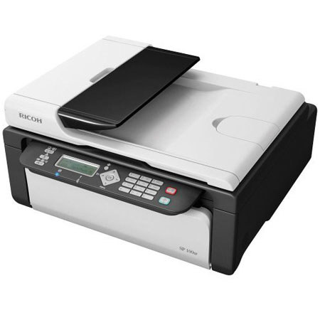 Ricoh Aficio SP 100SFe Black & White Multifunction Printer, 10000 Pages Duty Cycle, 1200 x 600 dpi Print Resolution
