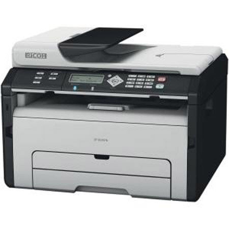 Ricoh Aficio SP 204SN Black&White Multifunction Laser Printer, 23ppm, 1200x600 dpi Print, 151 Sheets Input Capacity, Ethernet/USB - Print, Copy, Scan