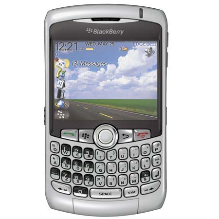 RIM BlackBerry Curve 8310 Locked Smartphone with QWERTY Keyboard for AT&amp;T, GSM Technology, Titanium image