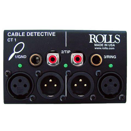 UPC 675889000108 product image for Rolls CT1 Cable Detective tests Cables with 1/4" TS and TRS, RCA, XLR and M | upcitemdb.com