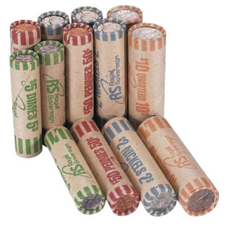 Royal Sovereign FSW-360N Assorted Preformed Coin Wrappers, 360 Pack