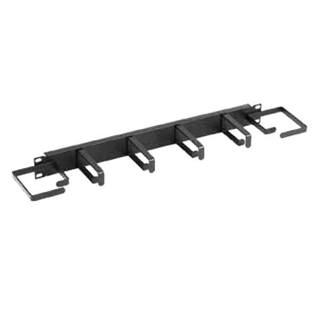 Raxxess Cable Management Panel, Large Cable Loops, Black