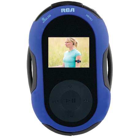 RCA S2501 1 GB Jet Stream Series Sport MP3 Player with Wireless Headphones, LED Display image