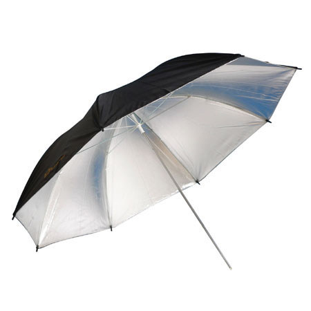Savage 40" Silver Umbrella with Black Cover. image