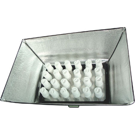 Savage E-27 Fluorescent Continuous Light Unit with Twenty-four 24 watt 5000k Bulbs, 120 Volts. image