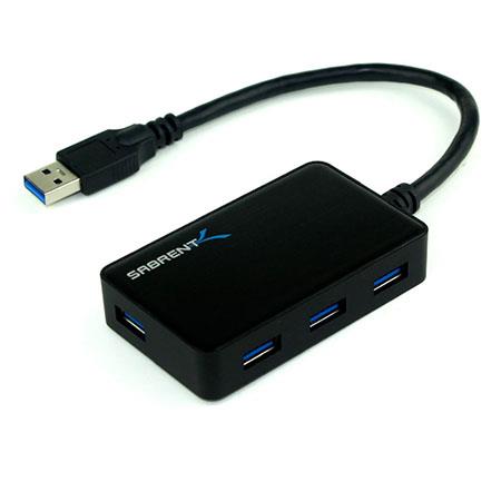 Sabrent 4 Port Portable USB 3.0 Hub for Ultra Book/MacBook Air/Windows 8/Tablet PC