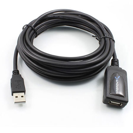 UPC 857161001090 product image for Sabrent 16' Type A Male to Type A Female USB 2.0 Active Extension Cable | upcitemdb.com
